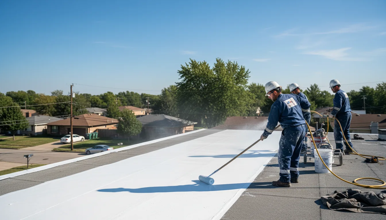Commercial roof coating in Bement, IL near me